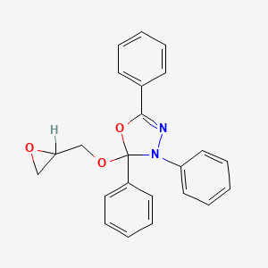 2,3-Dihydro-2-(oxiranylmethoxy)-2,3,5-triphenyl-1,3,4-oxadiazole