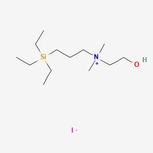 Dimethyl(2-hydroxyethyl)(3-(triethylsilyl)propyl)ammonium iodide