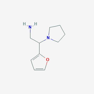 molecular formula C10H16N2O B1274657 2-Furan-2-yl-2-pyrrolidin-1-yl-ethylamine CAS No. 790263-43-3