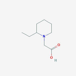 molecular formula C9H17NO2 B1274669 (2-乙基-哌啶-1-基)-乙酸 CAS No. 878431-25-5