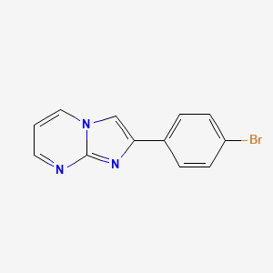 molecular formula C12H8BrN3 B1274679 2-(4-Bromophenyl)imidazo[1,2-a]pyrimidine CAS No. 56921-85-8