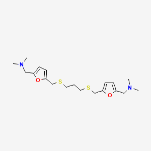 2-Furanmethanamine, 5,5'-(1,3-propanediylbis(thiomethylene))bis(N,N-dimethyl-