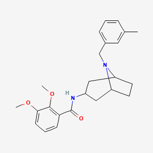 exo-2,3-Dimethoxy-N-(8-((3-methylphenyl)methyl)-8-azabicyclo(3.2.1)oct-3-yl)benzamide