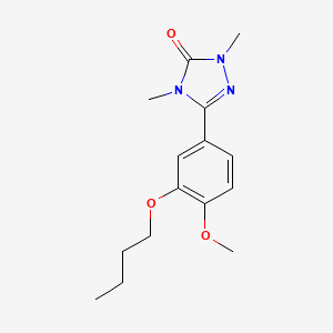 3H-1,2,4-Triazol-3-one, 2,4-dihydro-5-(3-butoxy-4-methoxyphenyl)-2,4-dimethyl-