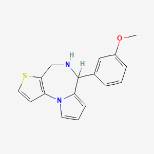 5,6-Dihydro-6-(3-methoxyphenyl)-4H-pyrrolo(1,2-a)thieno(2,3-f)(1,4)diazepine