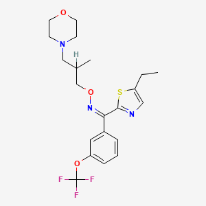 Methanone, (5-ethyl-2-thiazolyl)(3-(trifluoromethoxy)phenyl)-, O-(2-methyl-3-(4-morpholinyl)propyl)oxime