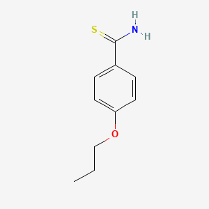 molecular formula C10H13NOS B1274712 4-Propoxybenzene-1-carbothioamide CAS No. 60758-95-4