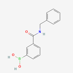 molecular formula C14H14BNO3 B1274714 3-(N-苄基氨基羰基)苯硼酸 CAS No. 625470-96-4