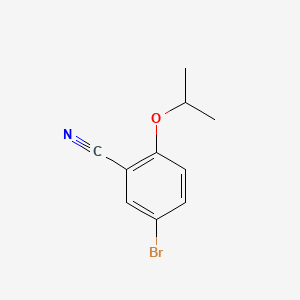 molecular formula C10H10BrNO B1274716 5-Bromo-2-isopropoxybenzonitrile CAS No. 515832-52-7
