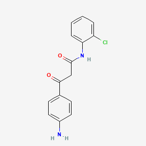 molecular formula C15H13ClN2O2 B1274718 2-(4-氨基苯甲酰)-2'-氯乙酰苯胺 CAS No. 62253-94-5