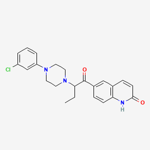 6-(1-Oxo-2-(4-(3-chlorophenyl)-1-piperazinyl)butyl)carbostyril