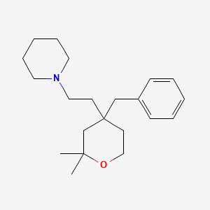 1-(2-(Tetrahydro-2,2-dimethyl-4-(phenylmethyl)-2H-pyran-4-yl)ethyl)piperidine