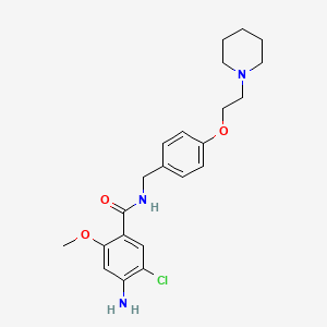 Benzamide, 4-amino-5-chloro-2-methoxy-N-((4-(2-(1-piperidinyl)ethoxy)phenyl)methyl)-