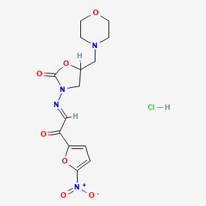 5-(Morpholinomethyl)-3-(((5-nitro-2-furoyl)methylene)amino)-2-oxazolidinone hydrochloride