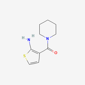molecular formula C10H14N2OS B1274741 3-(哌啶-1-基羰基)噻吩-2-胺 CAS No. 590351-58-9
