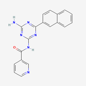 2-Amino-4-nicotinoylamino-6-beta-naphthyl-s-triazine