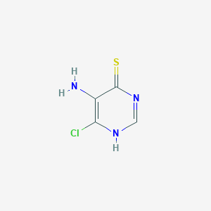 B1274747 5-Amino-6-chloropyrimidine-4-thiol CAS No. 54851-35-3