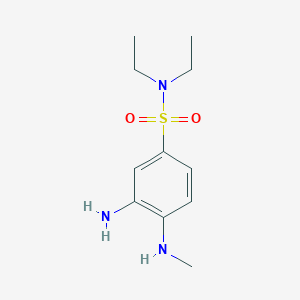molecular formula C11H19N3O2S B1274752 3-氨基-N,N-二乙基-4-(甲基氨基)苯磺酰胺 CAS No. 49804-44-6