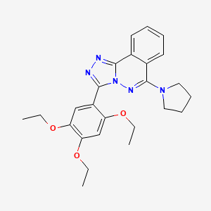 1,2,4-Triazolo(3,4-a)phthalazine, 6-(1-pyrrolidinyl)-3-(2,4,5-triethoxyphenyl)-