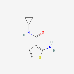 B1274755 2-amino-N-cyclopropylthiophene-3-carboxamide CAS No. 590352-44-6