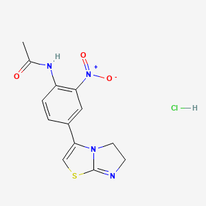 Acetamide, (4-(5,6-dihydroimidazo(2,1-b)thiazol-3-yl)-2-nitrophenyl)-, monohydrochloride