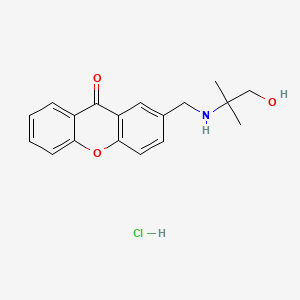 9H-Xanthen-9-one, 2-(((1-(hydroxymethyl)-1-methylethyl)amino)methyl)-, hydrochloride