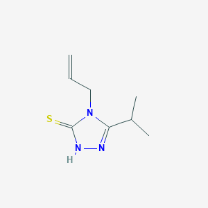 molecular formula C8H13N3S B1274758 4-烯丙基-5-异丙基-4H-1,2,4-三唑-3-硫醇 CAS No. 590376-67-3
