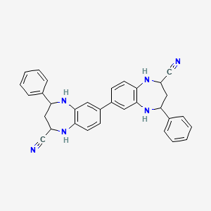 1H-1,5-Benzodiazepine-2-carbonitrile, 7,7'-bis(2,3,4,5-tetrahydro-4-phenyl-