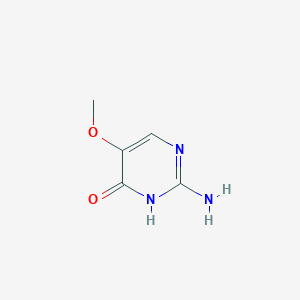 molecular formula C5H7N3O2 B1274760 2-氨基-5-甲氧基嘧啶-4(3H)-酮 CAS No. 4763-35-3