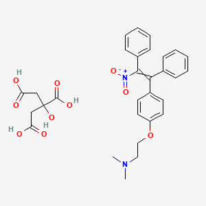 1-(p-(beta-Dimethylaminoethoxy)phenyl)-2-nitro-1,2-diphenylethylene citrate