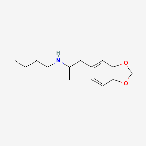 molecular formula C14H21NO2 B12747637 Methylenedioxybutylamphetamine CAS No. 74698-38-7