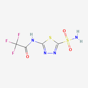 Acetamide, N-(5-(aminosulfonyl)-1,3,4-thiadiazol-2-yl)-2,2,2-trifluoro-