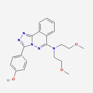 4-(6-(Bis(2-methoxyethyl)amino)-1,2,4-triazolo(3,4-a)phthalazin-3-yl)phenol