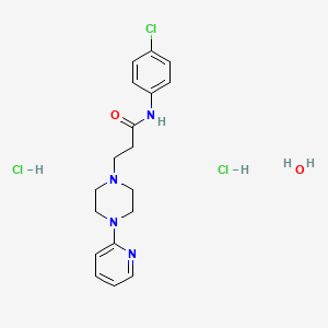 N-(4-Chlorophenyl)-4-(2-pyridinyl)-1-piperazinepropanamide dihydrochloride hydrate