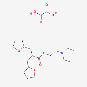 2-Diethylaminoethyl 1,3-bis(tetrahydro-2-furyl)propane-2-carboxylate hydrogen oxalate