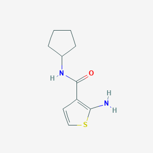 molecular formula C10H14N2OS B1274772 2-氨基-N-环戊基噻吩-3-甲酰胺 CAS No. 590353-66-5