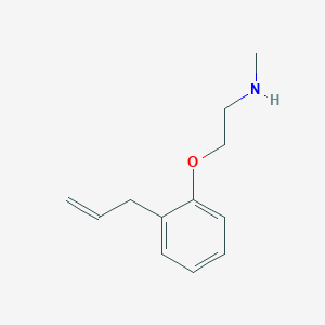 molecular formula C12H17NO B1274780 2-(2-烯丙基苯氧基)-N-甲基乙胺 CAS No. 57162-94-4