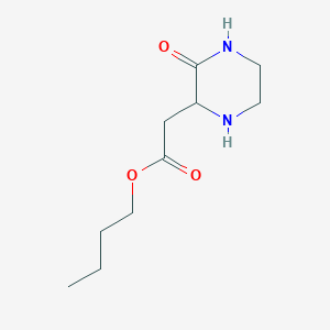 molecular formula C10H18N2O3 B1274799 丁基2-(3-氧代哌嗪-2-基)乙酸酯 CAS No. 90973-88-9