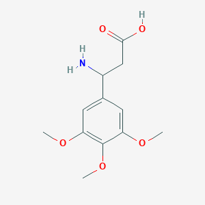 B1274802 3-Amino-3-(3,4,5-trimethoxyphenyl)propanoic acid CAS No. 34841-00-4