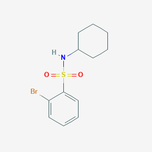 molecular formula C12H16BrNO2S B1274809 2-溴-N-环己基苯磺酰胺 CAS No. 951883-95-7