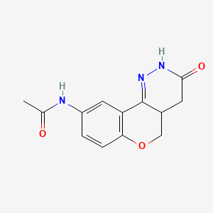 N-(3,4,4a,5-Tetrahydro-3-oxo-2H-(1)benzopyrano(4,3-c)pyridazin-9-yl)acetamide