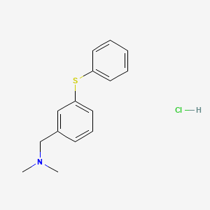 Benzenemethanamine, N,N-dimethyl-3-(phenylthio)-, hydrochloride