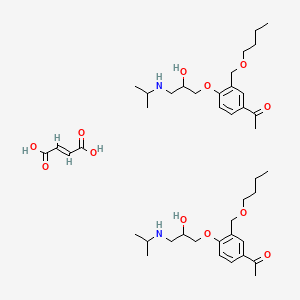 (E)-but-2-enedioic acid;1-[3-(butoxymethyl)-4-[2-hydroxy-3-(propan-2-ylamino)propoxy]phenyl]ethanone