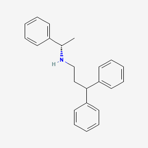 molecular formula C23H25N B12748327 Fendiline, (S)- CAS No. 108448-58-4