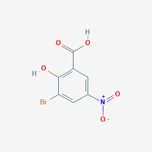 B1274837 3-Bromo-2-hydroxy-5-nitrobenzenecarboxylic acid CAS No. 57688-24-1