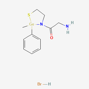 3-Glycyl-2-methyl-2-phenyl-1,3,2-thiazagermolidine hydrobromide