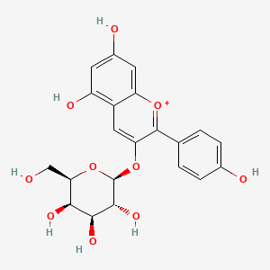 Pelargonidin 3-galactoside ion