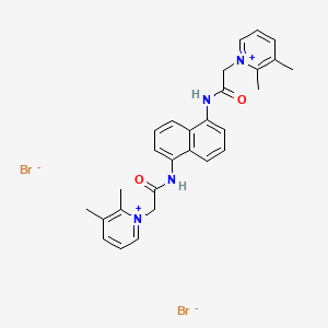 1,1'-(1,5-Naphthylenebis(iminocarbonylmethylene))bis(2,3-dimethylpyridinium bromide)