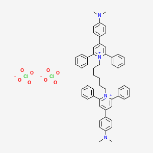 1,1'-(1,6-Hexanediyl)bis(4-(4-(dimethylamino)phenyl)-2,6-diphenylpyridinium) diperchlorate