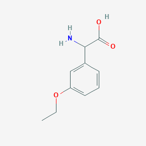 molecular formula C10H13NO3 B1274867 Amino-(3-ethoxy-phenyl)-acetic acid CAS No. 500696-03-7